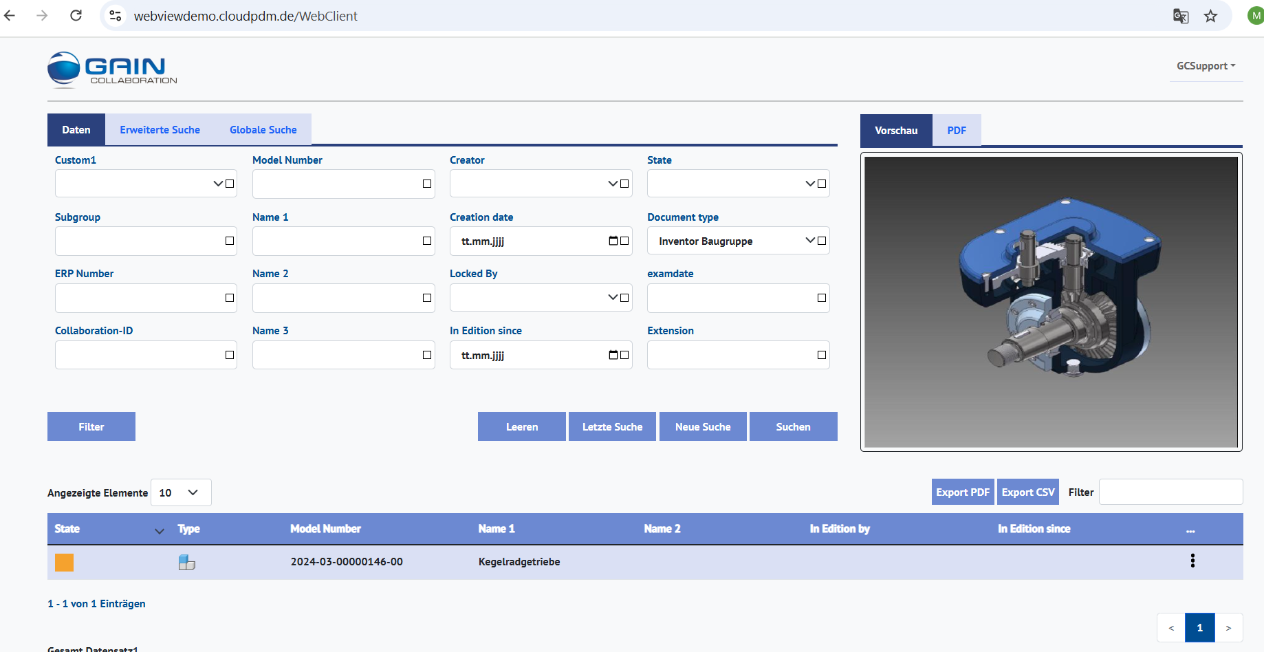 PDM Collaboration - View | GAIN Software